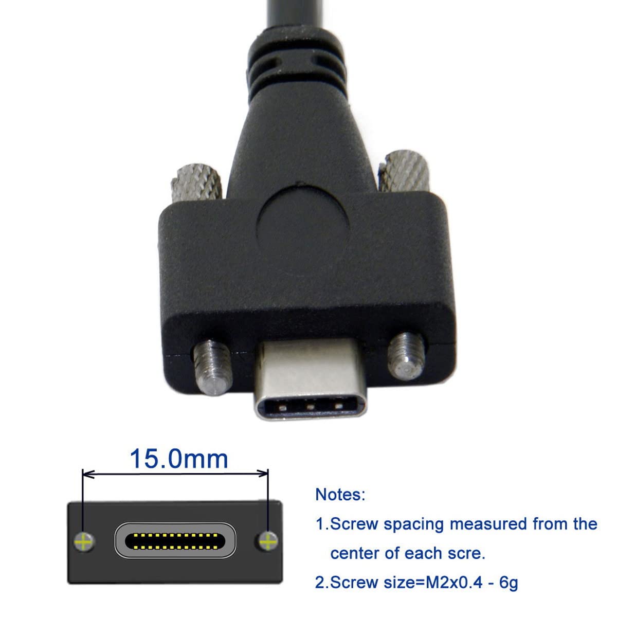 Type-C デュアルスクリューロック、標準USB3.0データケーブル　1.2 Amazon.co.jp: Cablecc USB 3.1 Type-C デュアルスクリュー
