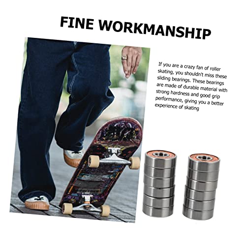 Sosoport 12 Peças De Skate Em Linha Deslizando Patins De Rolamento Alto Substituições Acessórios De
