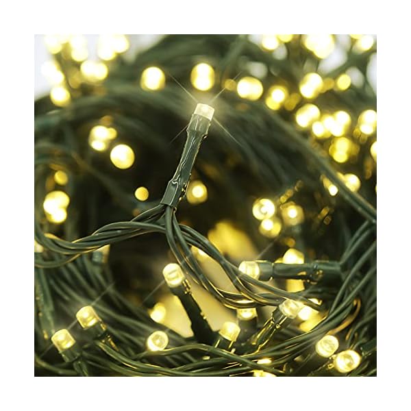 Wweixun2020 Lichterkette Weihnachtsbeleuchtung Bunt 60m 600 LED 8 Lichtmodi, reiner Kupferdraht, IP44 Wasserdicht für… – Bild 7