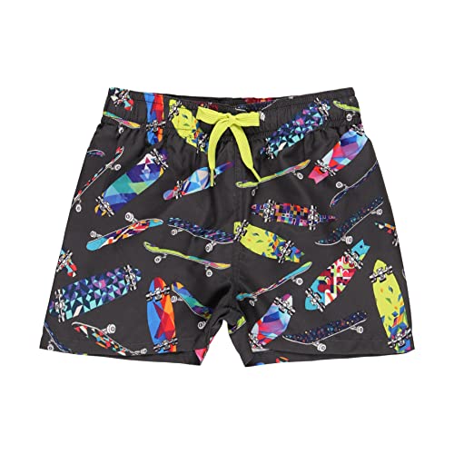 Maillot de bain pour enfant - Combinaison de bain pour enfant - Bermudes pour plage et piscine - Boxer de bain - Vêtement cadeau - pour enfants et adolescents de 4 à 12 ans, gris, 4 ans Cover