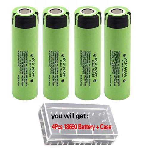 4Pcs NCR18650B Storage Holder Case Kit for Video doorbell USB Fan LED Flashlight