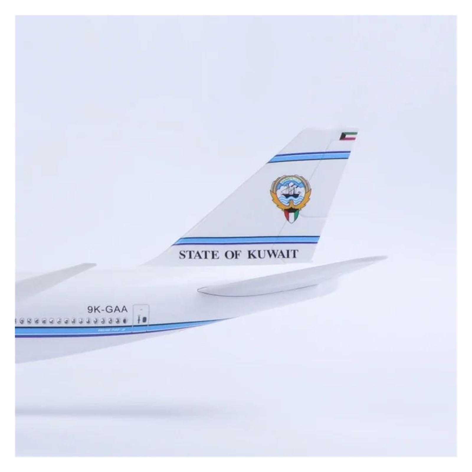 Odlewane zabawki samolotowe w skali 1/150 do samolotu 747 B747 stan kuwejtu Model odlewany żywiczny model samolotu wyświetlacz statyczny model samolotu wyświetlacz do zbierania i wyświetlania (bez