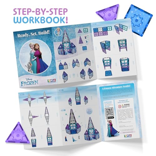 Tytan Disney Frozen Magnetic Tiles — 21-Piece Castle Set with Stickers — view 9