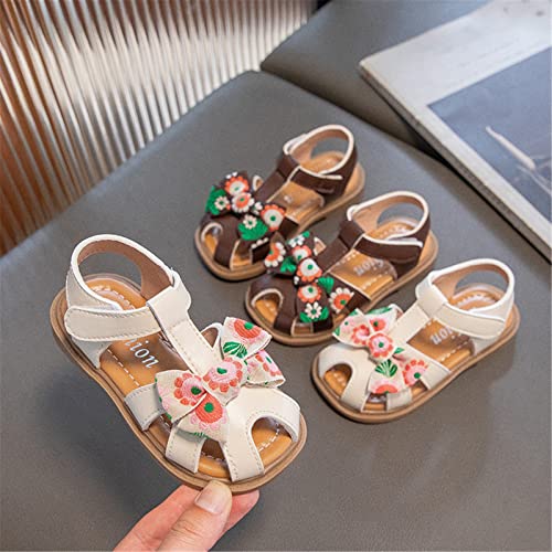 Children's Girls Sandals Summer Shattered Bow Fashion Package Head Daily With The Set Of Dress Girls Size 13 Sandals2