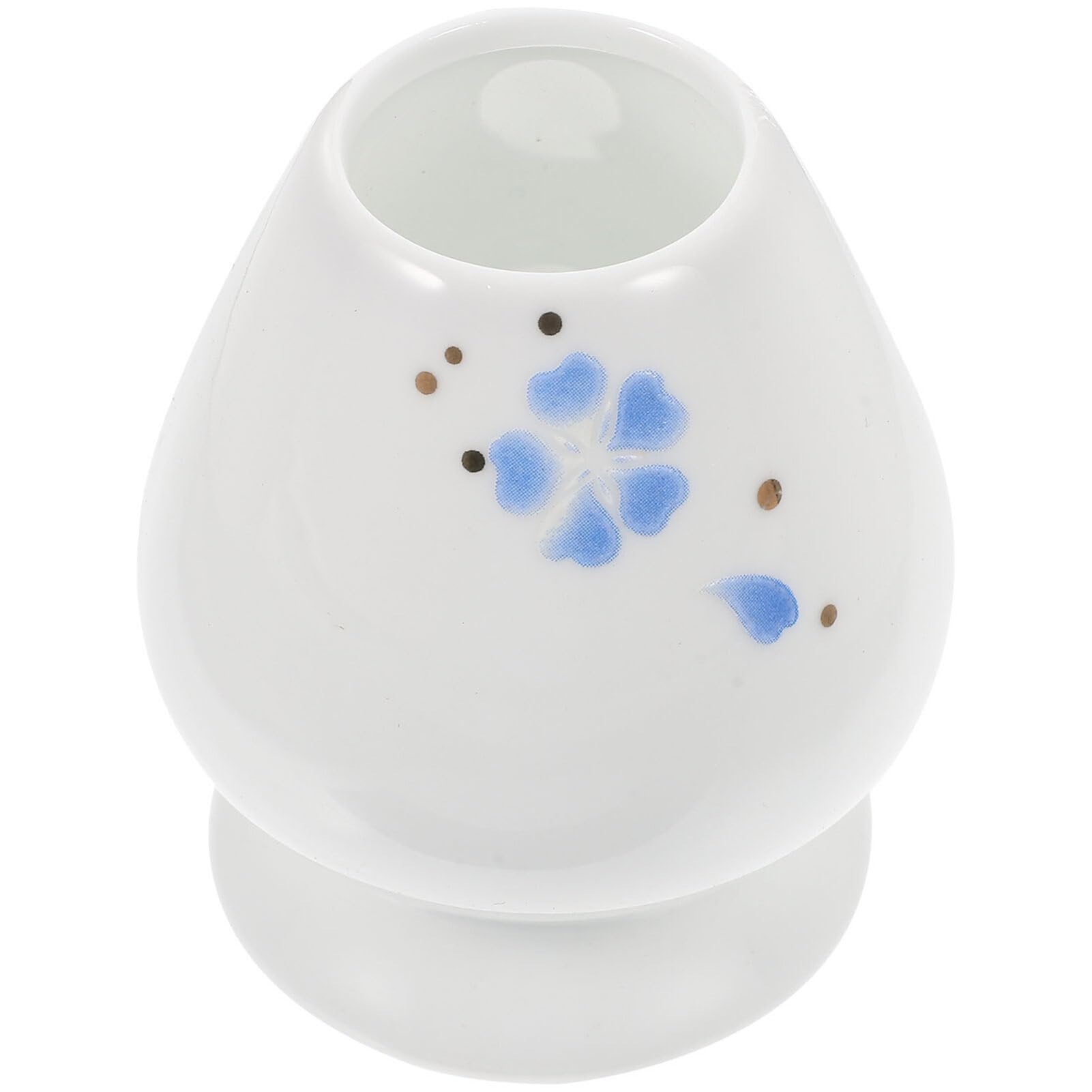 BESTonZON Ceramic Tea Whisk Stand Matcha Making Supplies Japanese Tea Holder Ceramic Tea Bowl Tea Ceremony Utensils Matcha Tea Whisk Holder Matcha Powder Cup Japanese-style Ceramics Blender