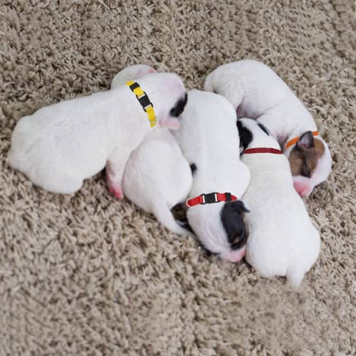 Hhimyoct 14 Pack Puppy Collars For Litter,Adjustable Puppy Id Collars Breakaway Safety Whelping Collars For Small Puppies,Soft Nylon Identification Collar Pet Supplies For Newborn Litter Puppy Pets thumb #5