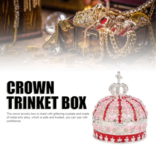 Boîte à bijoux couronne émaillée : ne perdez plus vos petits trésors grâce à ce rangement