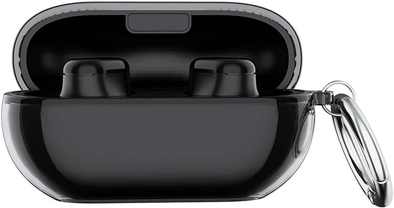 Case Cover for Beats Solo Buds,Headphones Protective,Soft Transparent Protect with Keyring Scratch Resistant Case for Beats Solo Buds (Transparent