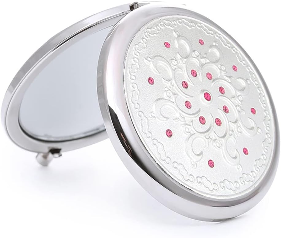Send Girlfriends Gift Round Portable Small Folding Makeup Ladies
