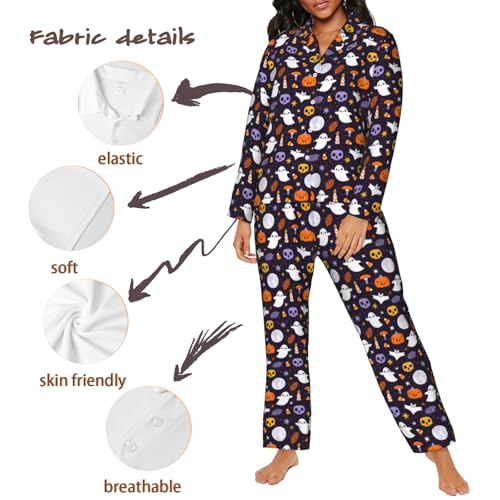 Halloween Pajama Set Funny PJ Pant for Men Women Matching Couples Unisex3