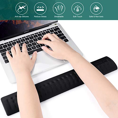 image for Ergonomic Keyboard Wrist Rest and Mouse Pad with Wrist Support, SAMIT 