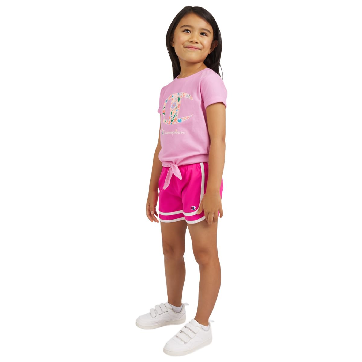 Champion Set di 2 pantaloncini corti da ragazza per ragazze abbigliamento attivo