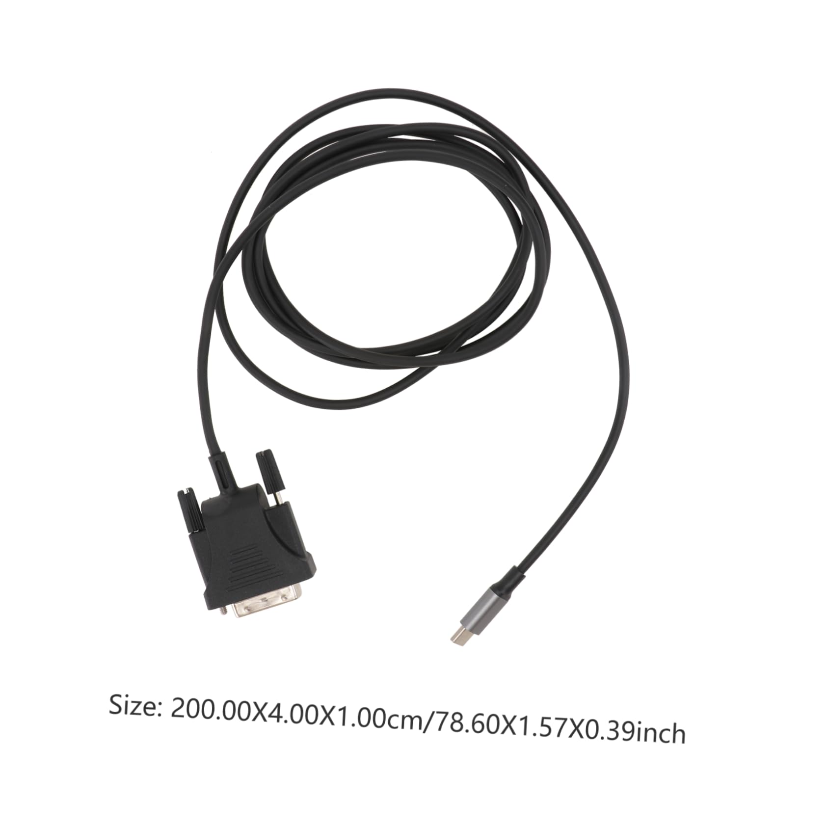 SHINEOFI Adattatore Tipo Dvi Nero Cavo Trasmissione Veloce per Monitor e Laptop