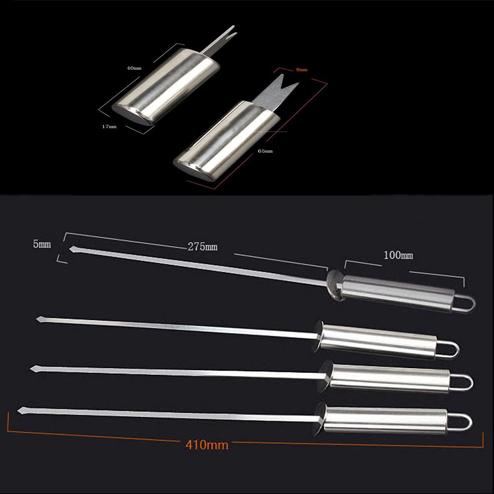 15-częściowy zestaw narzędzi do grilla dla mężczyzn tata, zestaw ciężkich naczyń do grilla ze stali nierdzewnej, maty w aluminiowej obudowie do podróży, na podwórko na zewnątrz kempingu - najlepszy pr
