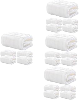 Toyvian 20 Peças Babador De Espuma De Algodão Para Recém-Nascidos Toalhas Para Bebês Meninas Toalhas Para Crianças Itens Para Bebês Itens Essenciais Para Recém-Nascidos Toalha De