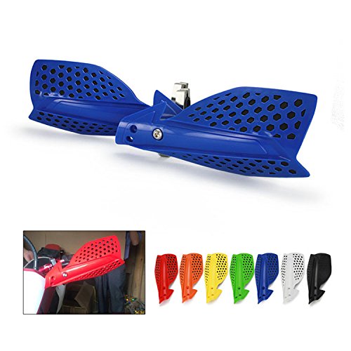 Image of Motorcycle Handguards Double Layer Protection 7 /8 inchand 11 /8 inchUniversal for TTR230S TW200 WR450F YFZ450 YZ450F Raptor700 Grizzly 660 Warrior 350 Dirt Pit Bike ATV Off Road Motocross Blue