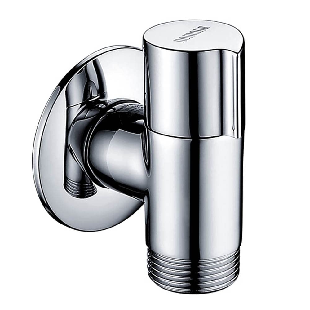 Appliance Valve - Válvula de esquina de pared para lavavajillas, conexión de agua G1/2" a G3/4" (cromado)