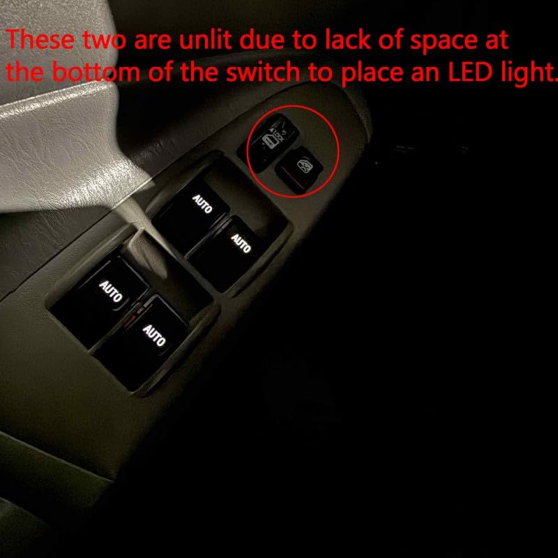 Main Driving Window Switch with Illumination Auto Down/Up for Toyota Tacoma 2005-2011 (Orange Lighted)