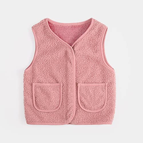 Kids Fleece Vest Full Zip Sleeveless Jacket Boys Girls Winter Warm Vest Toddler Lightweight Windproof Coat Waistcoat3