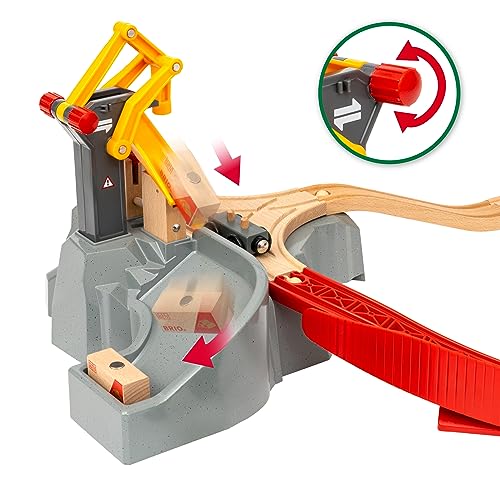 BRIO World 36010 Gebirgs-Frachten Set Deluxe - Eisenbahn-Spaß auf Mehreren Ebenen mit viel Zubehör - Viele Spielmöglichkeiten durch frei kombinierbare Elemente - Empfohlen für Kinder ab 3 Jahren