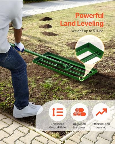 Rastrillo nivelador para césped VEVOR 30x10 pulgadas miniatura 3