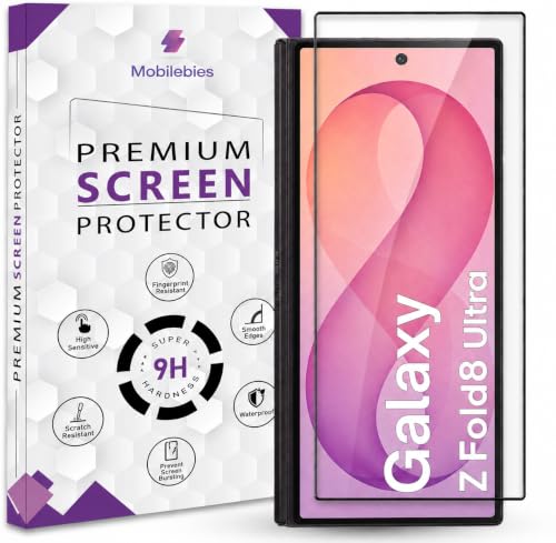Image of Premium Tempered Glass Screen Protector Guard For Samsung Galaxy Z Fold 8 Ultra (8 Inch, Pack of 2) | Edge to Edge Coverage With Easy to installation kit