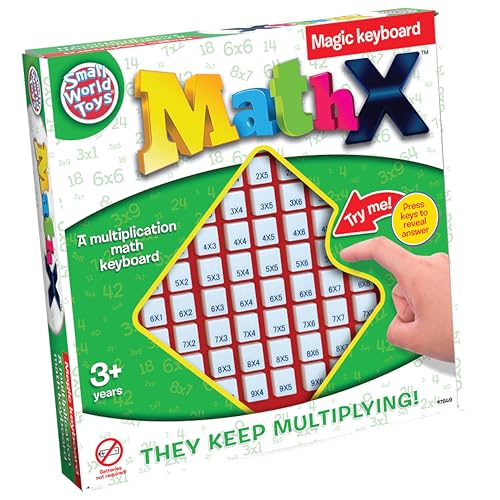 Small World Toys Multiplication Board Game, Push Button Multiplication Machine for Kids 3+, Kindergarten Math Learning & Education Toys, Math Game for Home School Classroom, Gifts for Kids