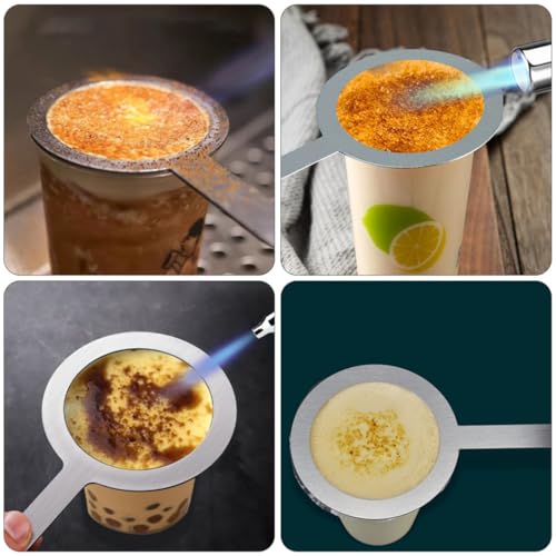 4 anillos para tazas de hornear de acero inoxidable con mango resistente al óxido 5