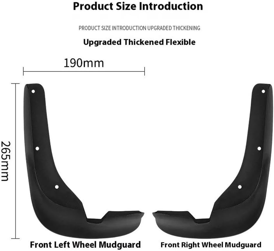 4 Pcs Car MudFlaps Splash Guards Front Rear Wheel Mudguards Car Accessories for Citroen Picasso 2004-2014 Wheel Protection