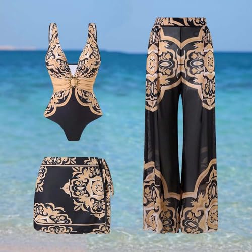 Tankini ventre plat taille haute et ensemble de plage vintage galbant pour femme - 3