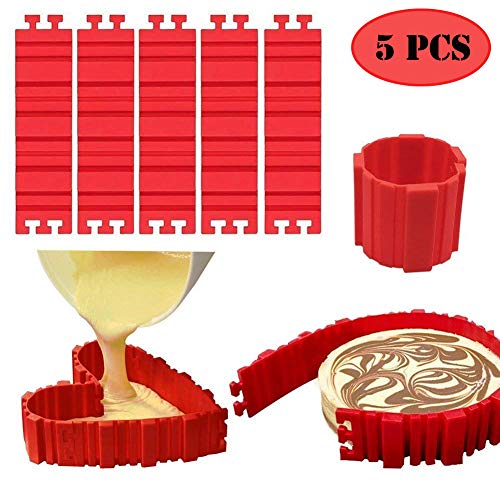Woohome 13 PCS Silicone Mold Magic Snake and Cake Decorating Tips Combo for Design Your Cakes Any Shape, Muffin Cups - DIY Baking Mould tools for Various dessert