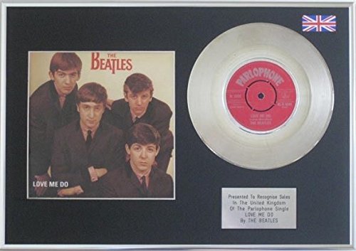 The Beatles – 17,8 cm Platine disque avec housse – Love Me Do - Les Beatles, Paul McCartney, John Lennon, RIngo Starr, George Harrison The Beatles – 17,8 cm Platine disque avec housse – Love Me Do