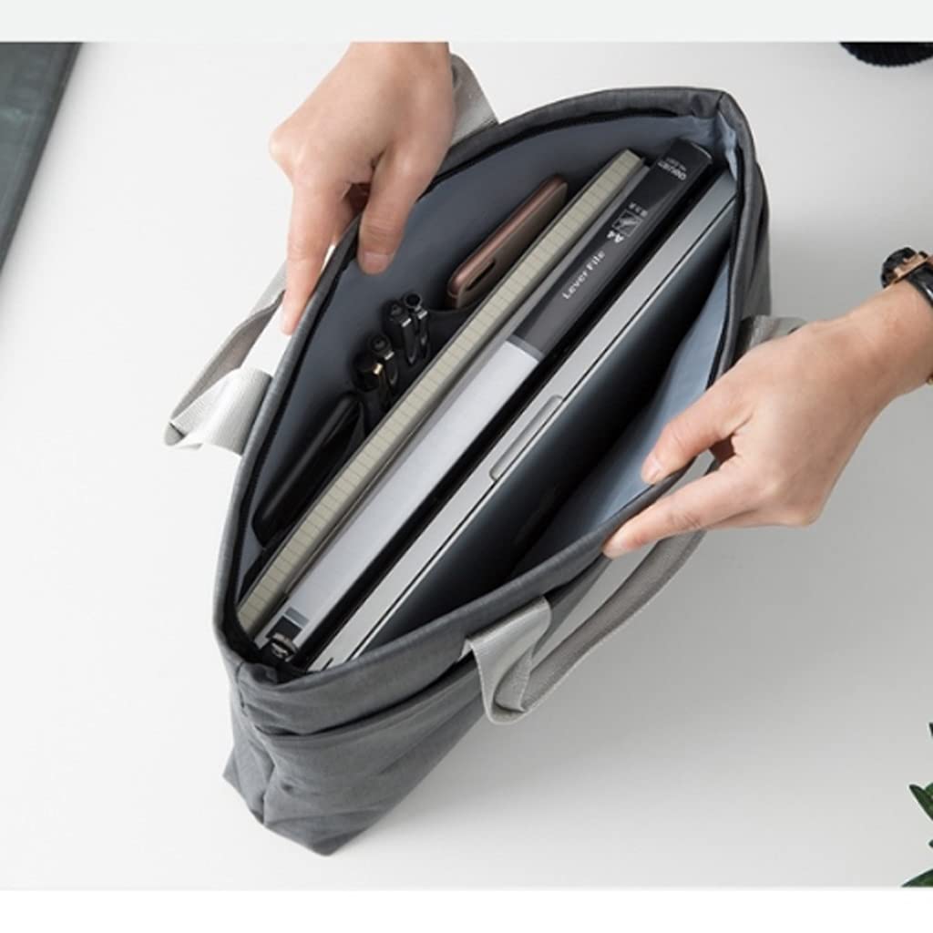 Damen Handtasche Dicker wasserdichter Stoff Aktentasche 5 Farben Multifunktionale große Kapazität Lässige Mode-Tasche mit Reißverschluss (Color : Black)