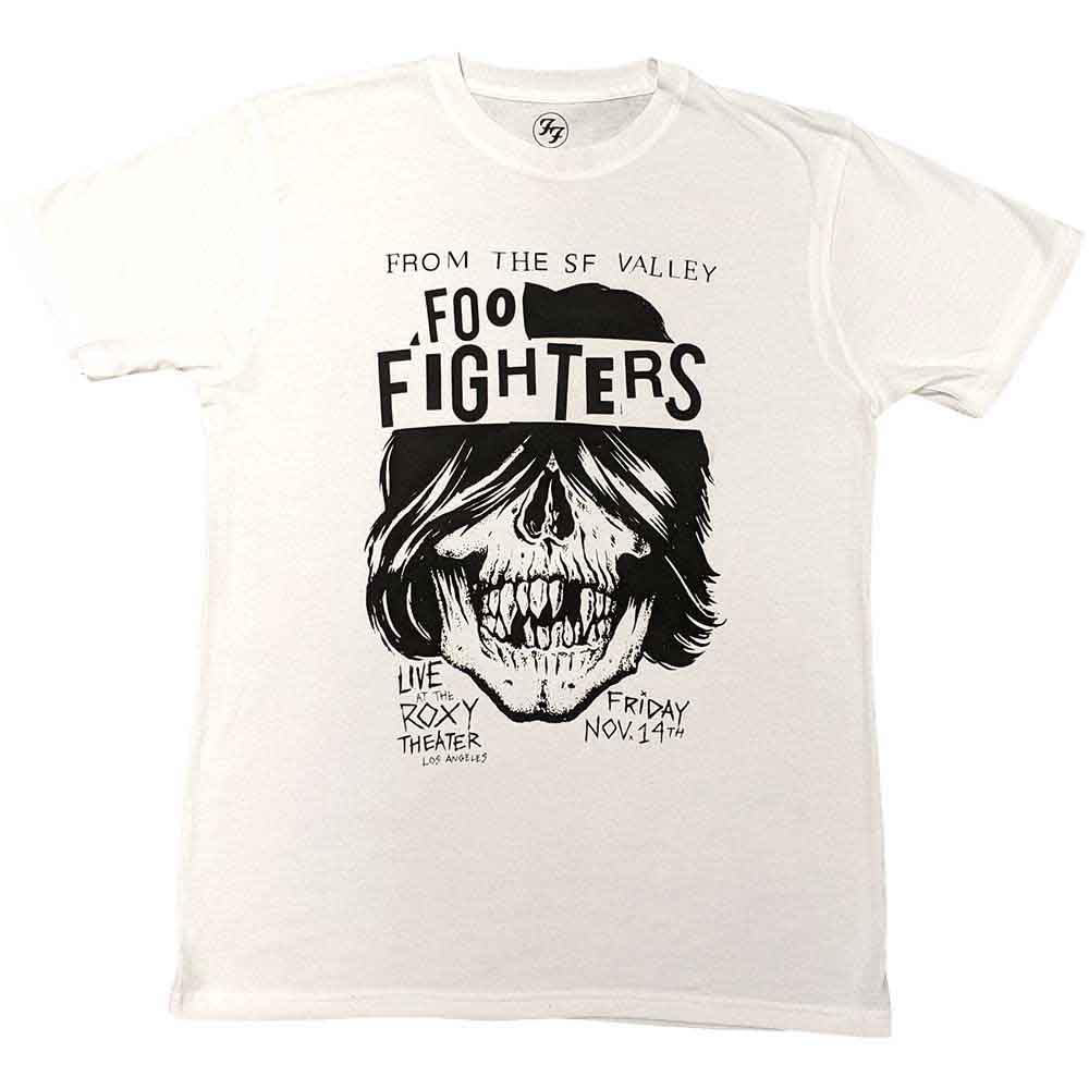 Rock Off White Foo Fighters - Roxy Flyer - T-Shirt - Cotton - Size L - Officially Licensed Merch