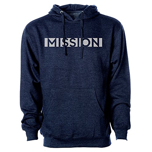 Mission Men's Pullover Fleece Hoodie, Estate Blue Heather, XX-Large