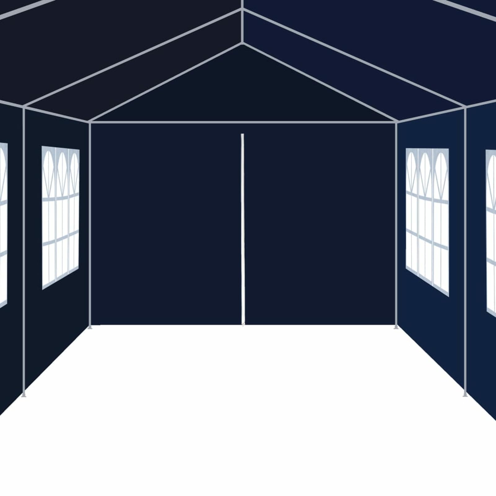 LAPOOH Gazebo da Giardino 3x12 m Blu,Protezione UV,Gazebo,Gazebo da Giardino,Gazebo Esterno Resistente(SPU:91430)