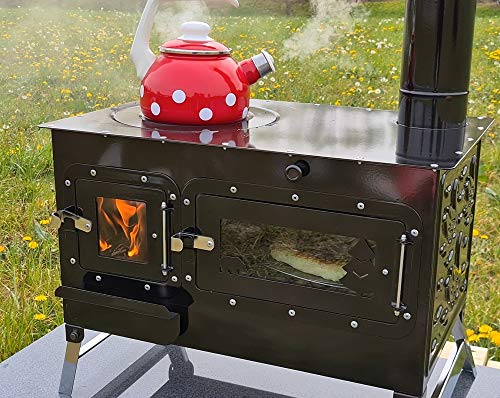 Foto von Outdoor-Küchenofen ROSALIE - Garten-Kamin Gartenküche Pizzaofen Zeltofen Gartenofen