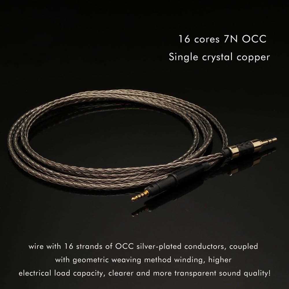 HiFi 7N OCC Mini-TRS-Klinkenstecker 3,5 mm auf 3,5 mm Stereo-Aux-Stecker Audio-Eingangskabel Lautsprecherkabel für Kopfhörer Sound PC