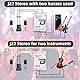 Bolanle J22 Professional Stereo DI Box/Splitter XLR 1/4 inch, Dual Channel Direct Box for Sound System, Subwoofer, Karaoke Speaker, Guitar, Keyboard, Bass