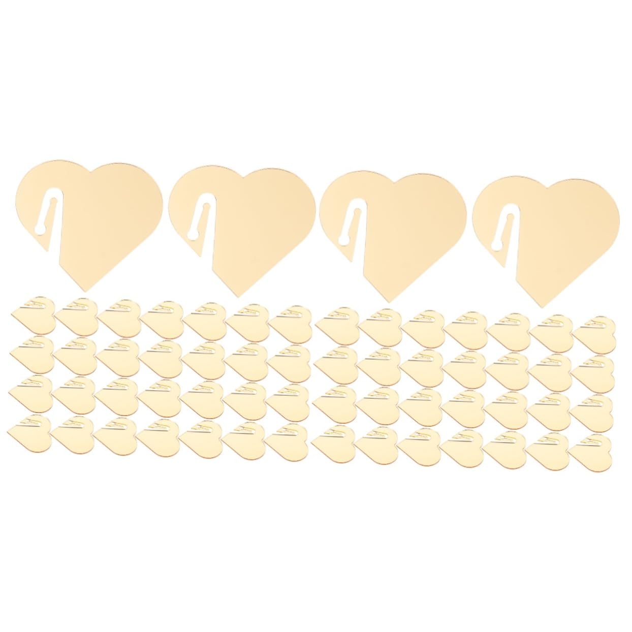 Gatuida 2 Set Marcatori di Vino per La Festa Cuore Tazza Nome Bere Incantesimi Etichetta del Drink di Nozze Infrangibile Etichette Marcatori di Vino Portatili Acrilico Golden 50 Pezzi * 2