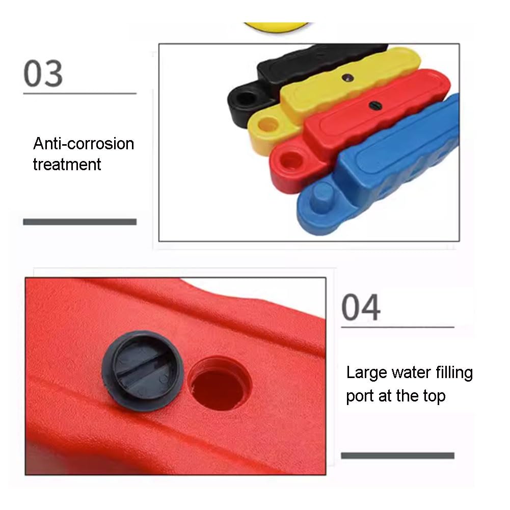 Go Kart Bahn Zaun, Go-Kart-Bahn Startbahn Wassergefüllter Zaun für Kinder Und Erwachsene, Schwere Drift Feld-Sicherheitsgeländer, Freie Spleißung Kombination ( Farbe : Gelb , Größe : 1000x200x250mm )
