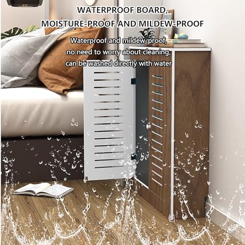 Cubierta de radiador de madera para el hogar con estructura de mortaja 7