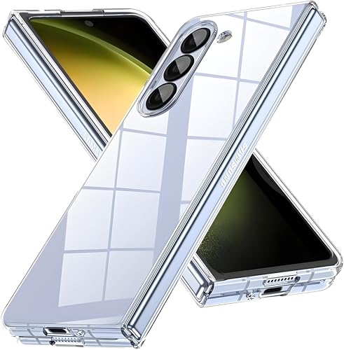 Image of Crystal Clear Slim Case Compatible with Samsung Galaxy Z Fold 6 | Shockproof Hard Back Cover with Camera Protection | Lifetime Anti-Yellow