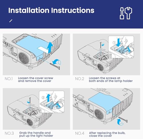 Lámpara de repuesto para proyector WOWSAI miniatura 7