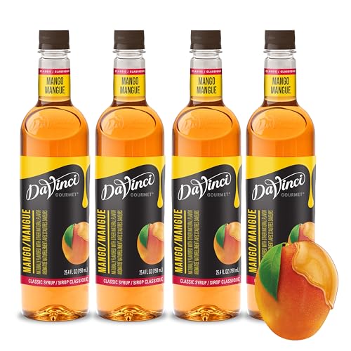Image of DaVinci Gourmet Classic Mango Syrup, 25.4 Fluid Ounces (Pack of 4)