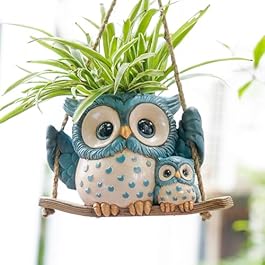 Swing Owl Hanging Planters...