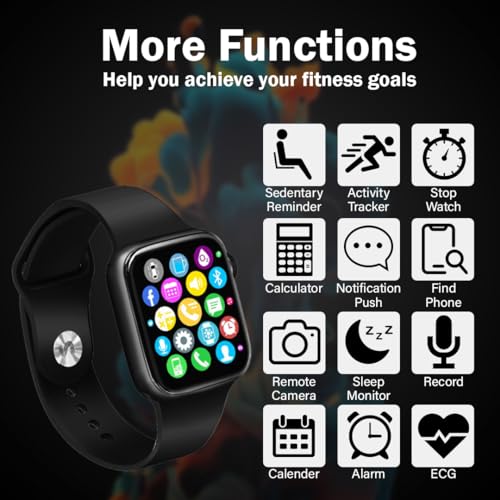 Image of PunnkFunnk T55 Ultra Smart Watch with 2 Series | HD 1.83 inch Display | Bluetooth Calling | Sports Mode | Health Mode | Sleep Tracking | Compatible with All Android & iOS (Black Strap)