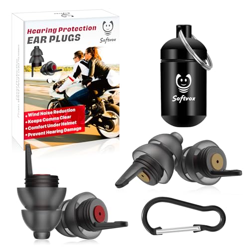 Softvox Motorcycle Ear Plugs for Wind Noise...