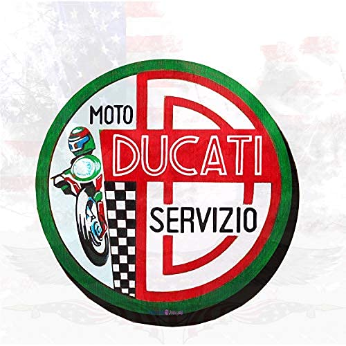 Jackgold Honey Retro Metal Sign/Ducati Service Sign Vintage Circular Retro Plate Sign Retro Look Home Cave,Bar,Club,Kitchen Wall Decoration Metal Tin Sign 12 X 8 INCH