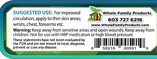 Arginine Circulation Cream 2 oz - Menthol, L Arginine & L Citrulline Lotion - Supports Healthy Blood Flow - Thumbnail 6